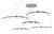 Collection Orbite Chandelier in Aluminum and Acrylic by Jago For Sale
