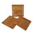 2020s Simple Teak Wood Square Plate For Sale - Image 5 of 6
