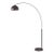 1960s Nova of California Morelli Half Dome Floor Lamps - Mid Century Modern Arc Lamp, Black Nickel Finish, Dimmable, Smart Home Compatible For Sale