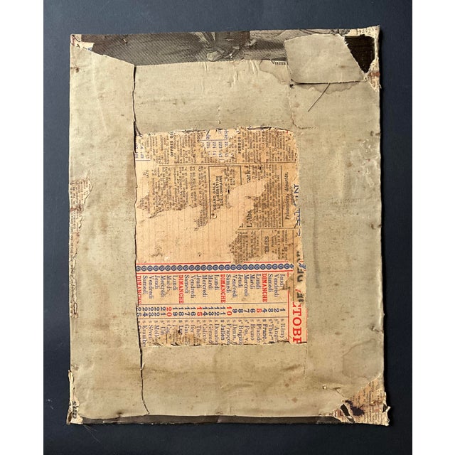 Antique French Jacquard Woven Silk Crucifixion by Verzier Bonnart & Cie, Lyon, 1840s For Sale - Image 6 of 7