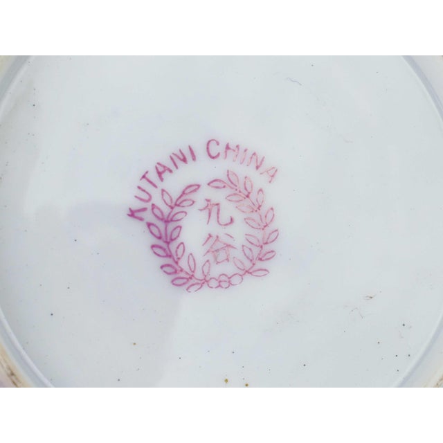 Mid 20th Century Japanese Kutani Hand-Painted Eggshell Porcelain Lithophane Tea Set With Wood Stands- Set of 4 For Sale - Image 10 of 10