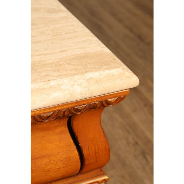 Century Furniture Baroque Style Marble Top Bombe Chest Of Drawersd For Sale - Image 9 of 18