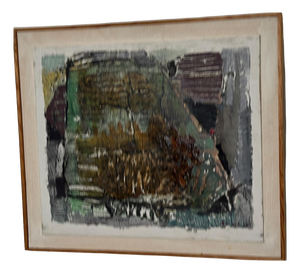 Erik Emanuelsson, Komposition, 1964, Oil on Panel, Framed