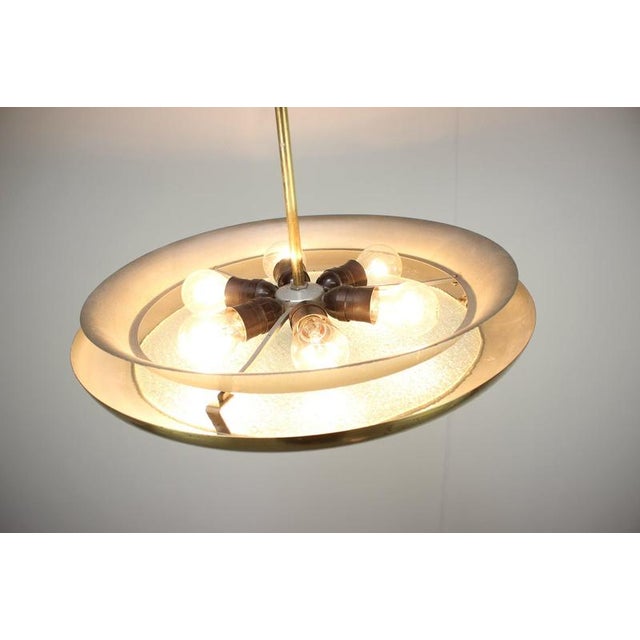 Vintage UFO Pendant Lamp by Josef Hůrka for Napako, Czechoslovakia, 1930s For Sale - Image 13 of 15