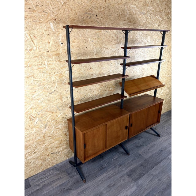 Vintage Swedish Teak Shelving System Wall Unit by Olof Pira, 1960s For Sale - Image 13 of 18