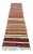 Turkish Stripe Pattern Boho Kilim Rug For Sale