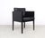 Arco Cubist Black Leather Chairs, 1980s, Set of 4 For Sale - Image 4 of 14