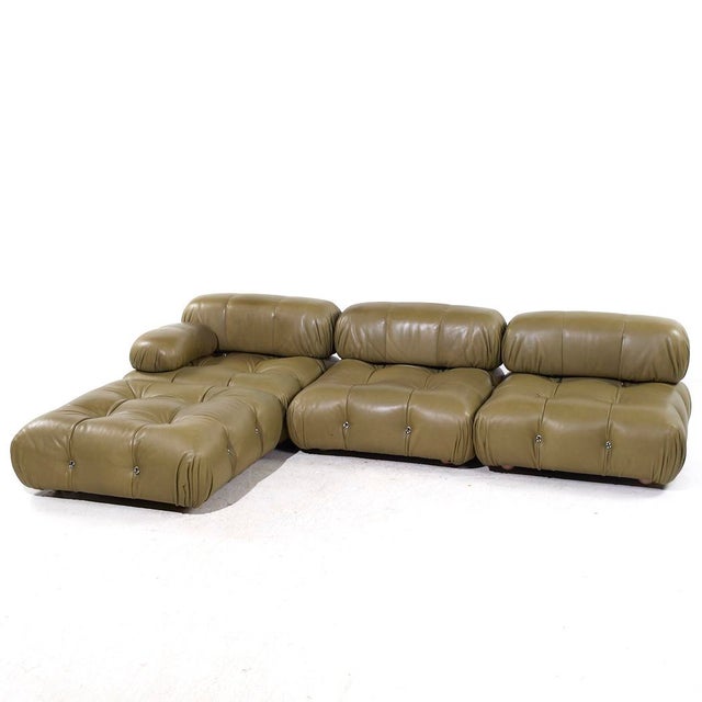 Mid-Century Modern Mario Bellini for B&b Italia Camaleonda Mid Century Leather Sectional Sofa For Sale - Image 3 of 10