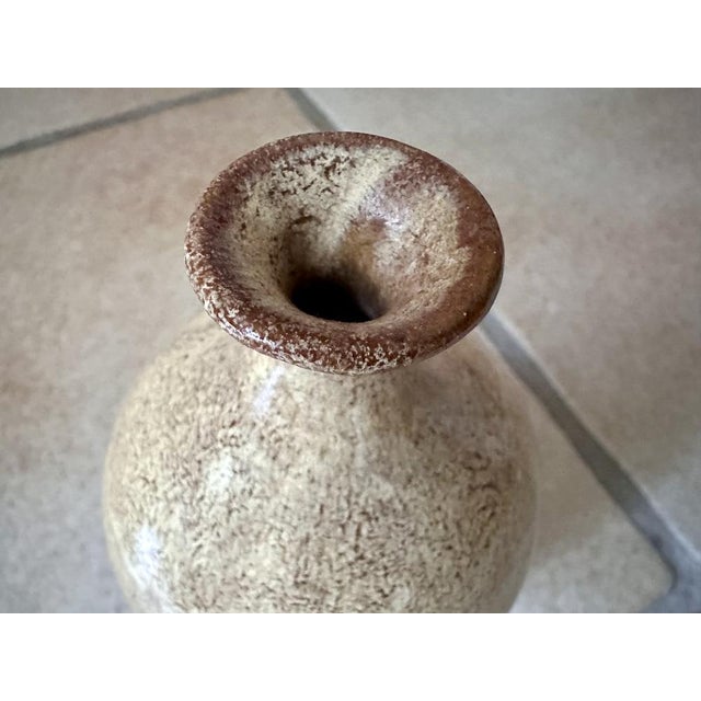 Modernist Flow Glazed Studio Ceramic Bottle Vase, Germany, 1960s For Sale - Image 12 of 14