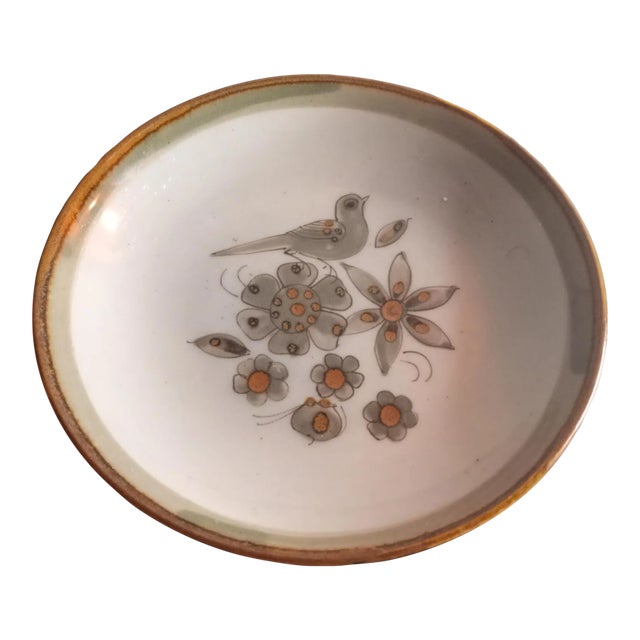 Vintage Tonala Mexico Art Pottery Decorative Bowl For Sale