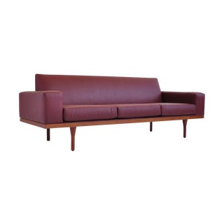 Illum Wikkelsø Leather Sofa For Sale