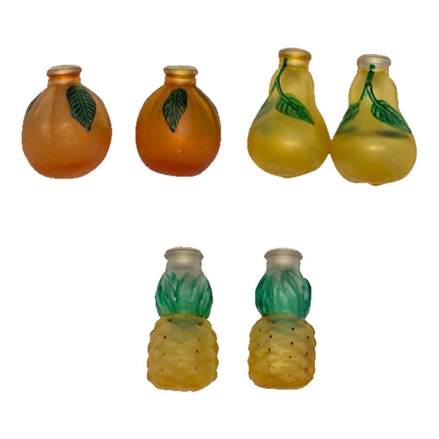 All 6, 1-Price- Vintage Glass Christmas Light Covers - Fruits01 For Sale