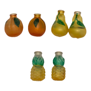 All 6, 1-Price- Vintage Glass Christmas Light Covers - Fruits01