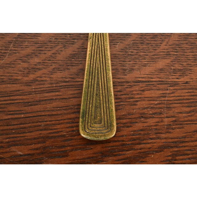 Bronze Tiffany Studios New York Graduate Pattern Bronze Doré Magnifying Glass For Sale - Image 8 of 13