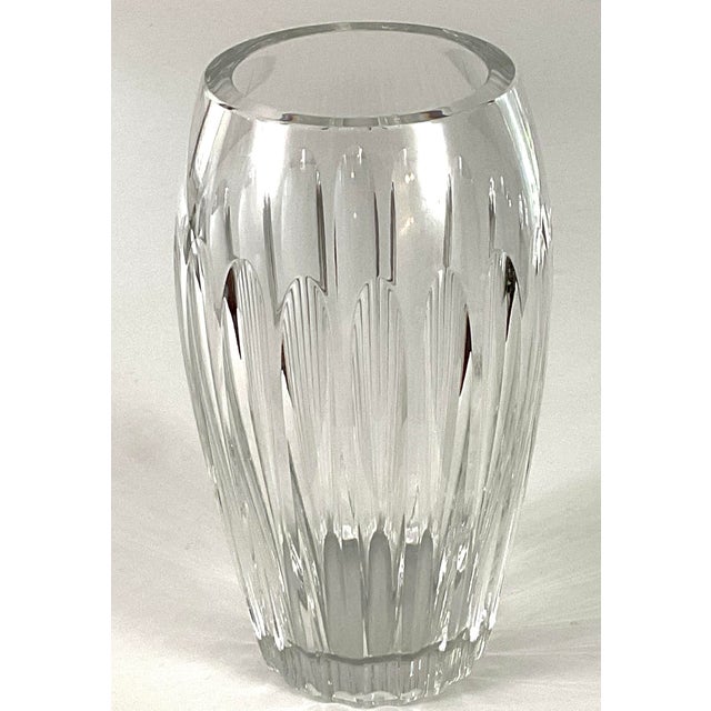 French Baccarat-“Acropole”-10 Inch Tall Vase -Meticulously Handcrafted in Northern France For Sale - Image 3 of 12