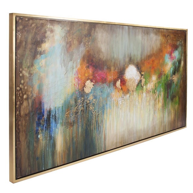 Our Illusion Hand Painted Canvas Wall Art features rich, vivid color masterfully layered upon layer by hand on the canvas....