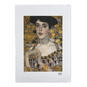 1990s After Gustav Klimt "Portrait of Adele Bloch-Bauer" OffSet of Lithograph