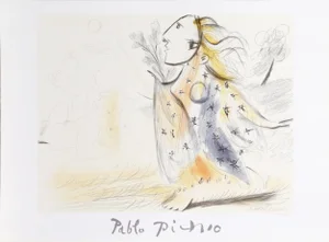 1980s "Minotaure et Femme" Lithograph After Pablo Picasso
