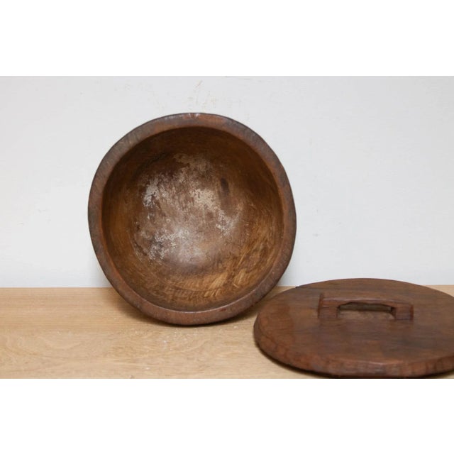 Wood Vintage Carved Wood Naga Bowl For Sale - Image 7 of 8
