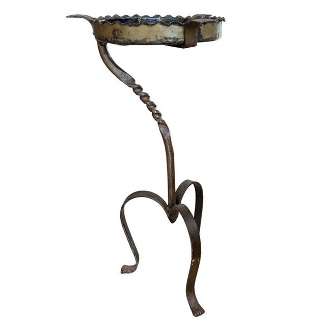 1960s Midcentury French Metal Martini Table with Paw Feet, 1960s For Sale - Image 5 of 5