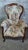 Brown Louis XV Style Lounge Chair with Floral Jacquard Tapestry, 1890s For Sale - Image 8 of 10