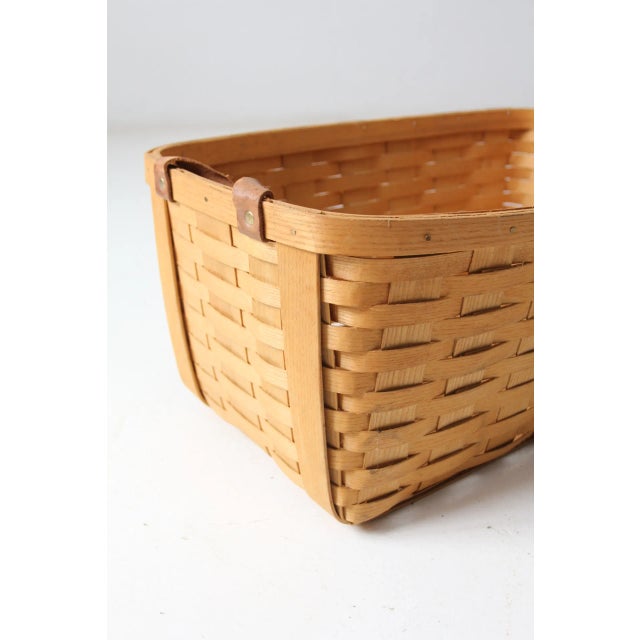 Vintage Peterboro Storage Basket For Sale - Image 12 of 13