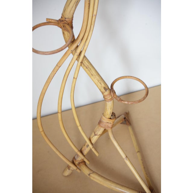 Rattan Plant Stand from Uluv, Czechoslovakia, 1960s For Sale - Image 6 of 8