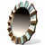 2000 - 2009 Large Contemporary Scalloped Silvertoned Round Wall Mirror For Sale - Image 5 of 14