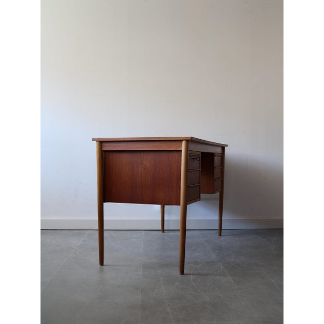 1960s Vintage Danish Desk in Teak, 1960s For Sale - Image 5 of 9
