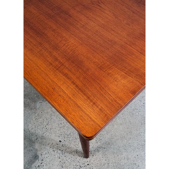 1960s 1960s Mid Century Danish Modern Dining Table Denmark Teak Wood Extension Draw Leaf Nm For Sale - Image 5 of 12