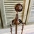 Brass Sheffield Pullman Antique Tudor Rose Fireplace Andirons, Tools & Rack For Sale - Image 8 of 14