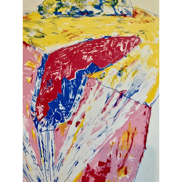 1970s André Thomkins, 1970s Modernist Swiss Colorful Surrealism Signed Dada Lithograph Andre Thomkins For Sale - Image 5 of 6