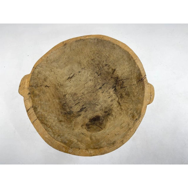 Brown Antique Round Wooden Dough Trough, 1900s For Sale - Image 8 of 10