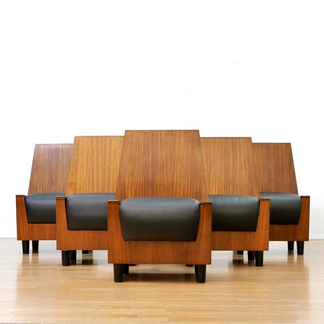 Mid-Century Modern Set of Six 1960s Post Modern Dining Chairs For Sale - Image 3 of 15