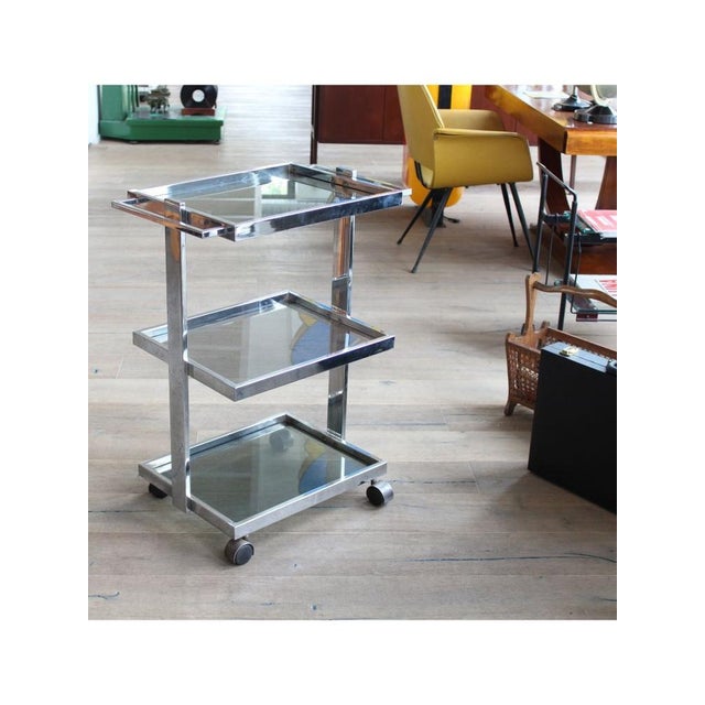 Italian Three-Level Medical Trolley, 1970s For Sale - Image 3 of 11