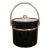 Hollywood Regency Patent Leather Ice Bucket For Sale