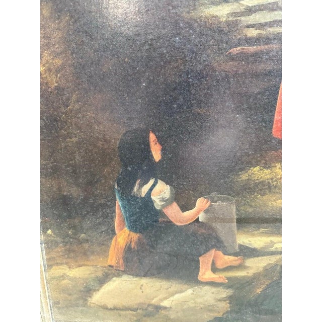 Two Women in a Woodland Setting, 19th Century, Oil Painting, Framed For Sale - Image 3 of 9