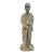 Vintage Cast Stone Civil War Soldier Garden Statue With Rifle, 44” Sculpture For Sale