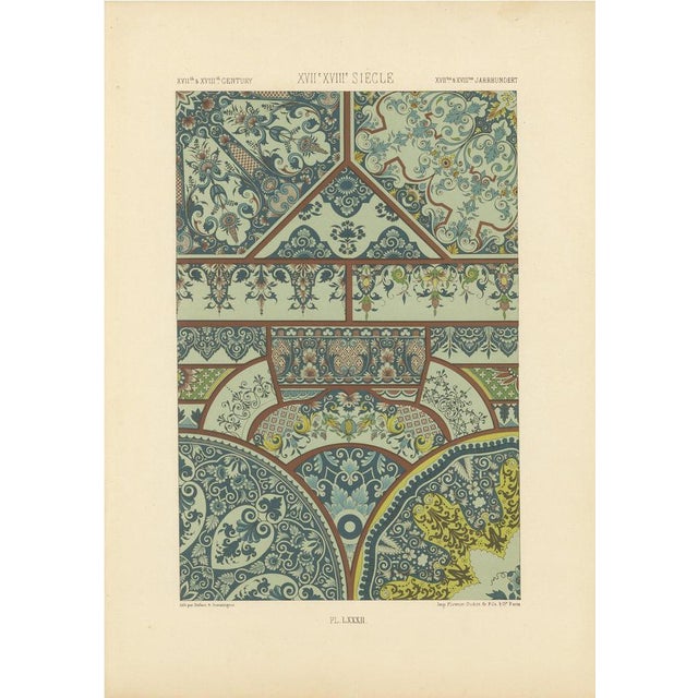 Ceiling Decoration Rococo and Baroque Panel Motifs, 1869, Paper For Sale - Image 10 of 10