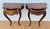 1930s 1930s Pair of French Louis XV Style Walnut Wall-Mounted Bedside Tables For Sale - Image 5 of 18