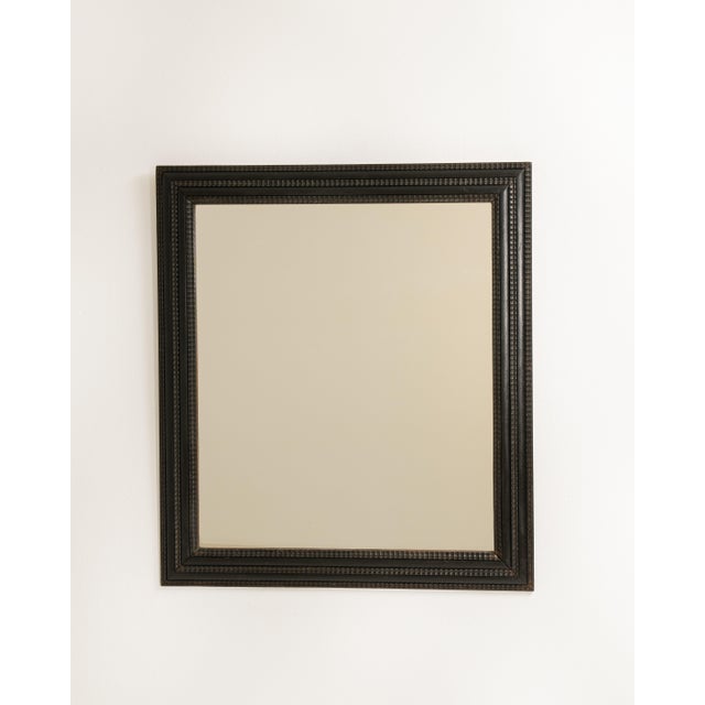 Eclectic Black Patinated Mirror, Antique, France, 19th Century For Sale - Image 4 of 9