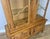Brown Bookcase Vintage French Louis Xiv Style Oak Glazed Display Cabinet Lot 6490 For Sale - Image 8 of 18