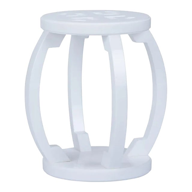 Lucite Garden Stool - White For Sale