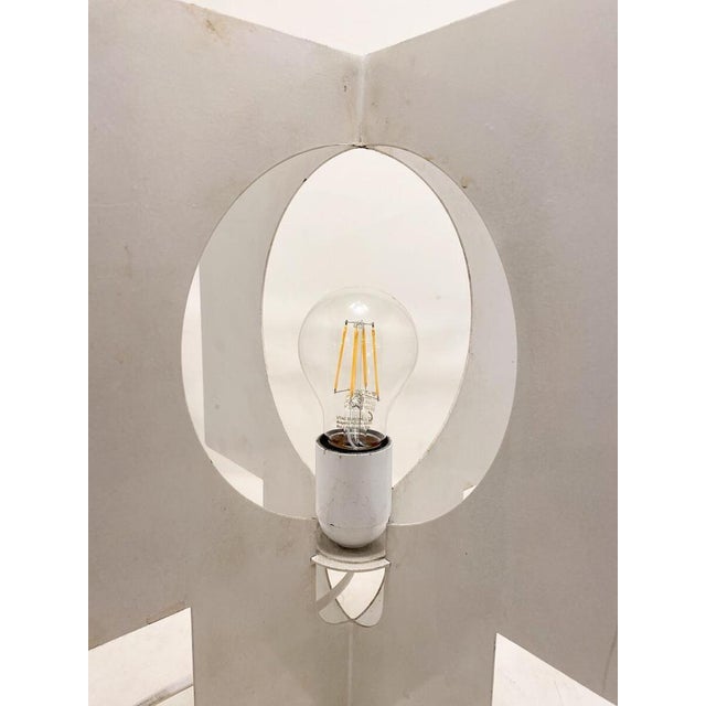 mid century steel lamp, vintage, italy Up to 250V (Europe/UK Standard).The wiring of this item may be original and might...