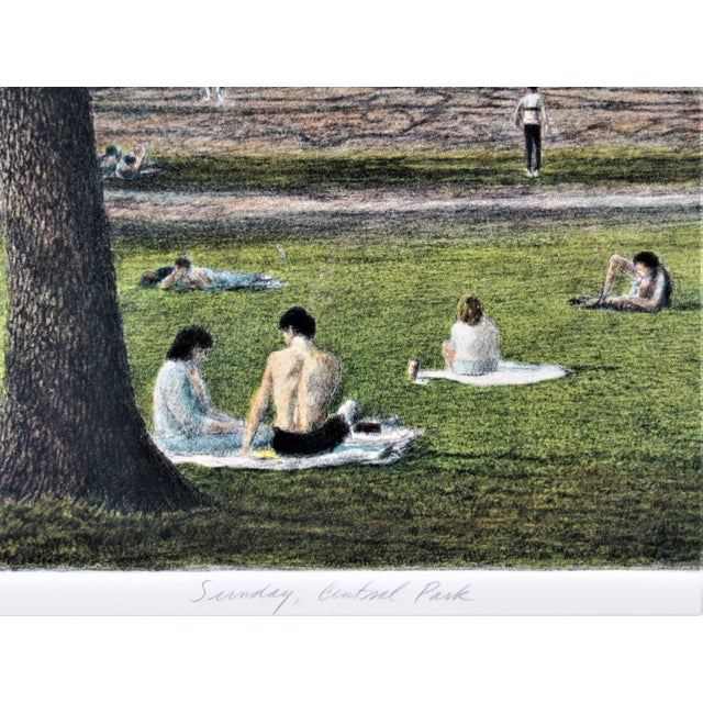 Printmaking Materials Harold Altman, Sunday, Central Park, Circa 1985 For Sale - Image 7 of 10