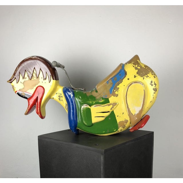 Green Duck Carousel Figure, 1960s For Sale - Image 8 of 18