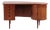 Model 54 Kidney Desk in Teak with Bar Cabinet from Feldballes Møbelfabrik, 1960s For Sale