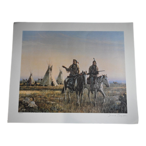 1970s Duane Bryers “The Hunters” Signed Limited Edition Print 52/300
