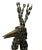 Metal Vintage Artisan Crafted Recycled Metal Standing Crane Sculptures- A Pair For Sale - Image 7 of 18
