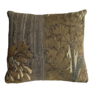 17th Century Antique Brussels Baroque Tapestry Pillow For Sale